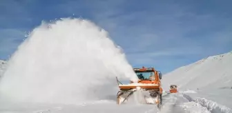 Kar nedeniyle kapanan Muş-Kulp yolunun ulaşıma açılması için çalışmalar sürüyor