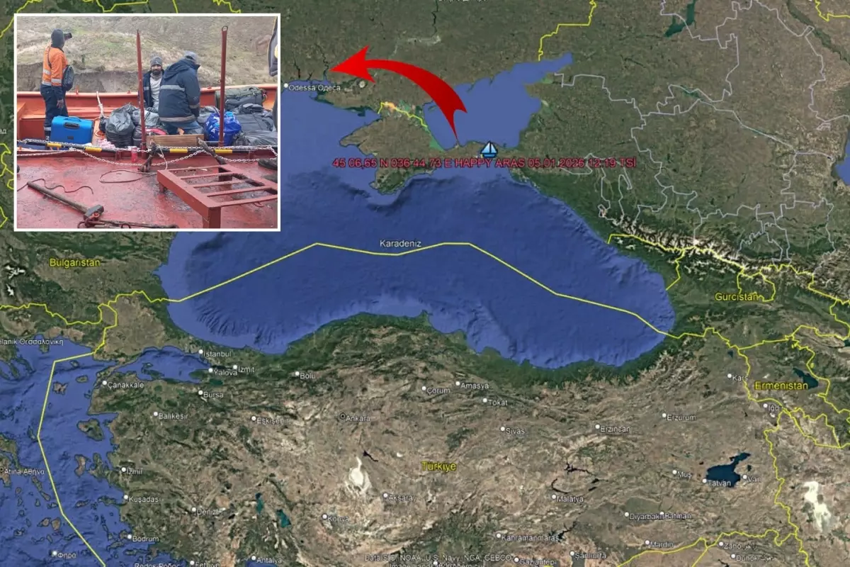 Karadeniz'de sürüklenen Türk gemisi karaya oturdu