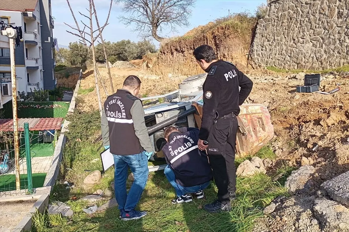 Kocaeli'de devrilen forkliftin sürücüsü öldü