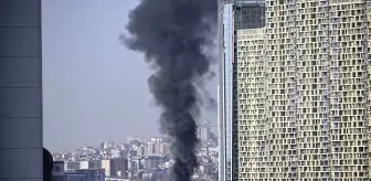 Ankara'da Emniyete ait otoparkta çıkan yangın söndürüldü