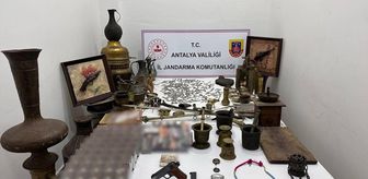 Antalya'da tarihi eser operasyonunda bir zanlı yakalandı