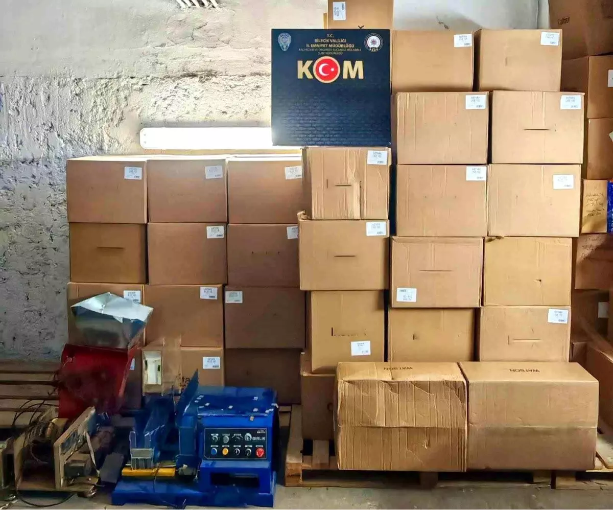 Bilecik'te 86 bin 600 adet makaron ele geçirildi