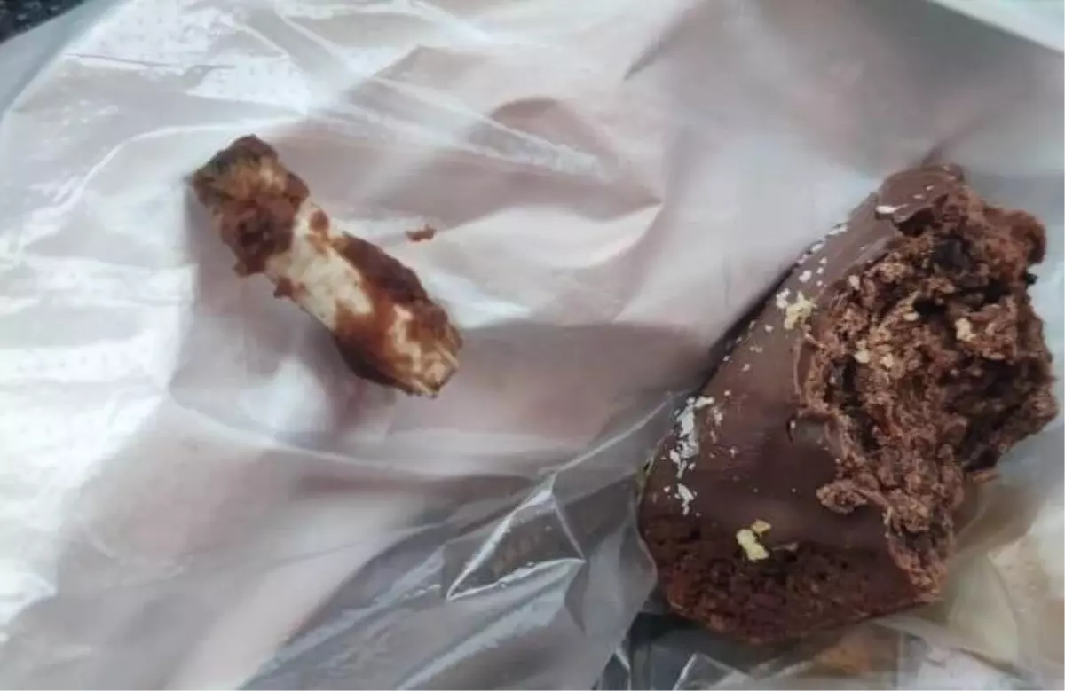 Bir ısırıkta şok: Kurabiyeden sigara izmariti çıktı