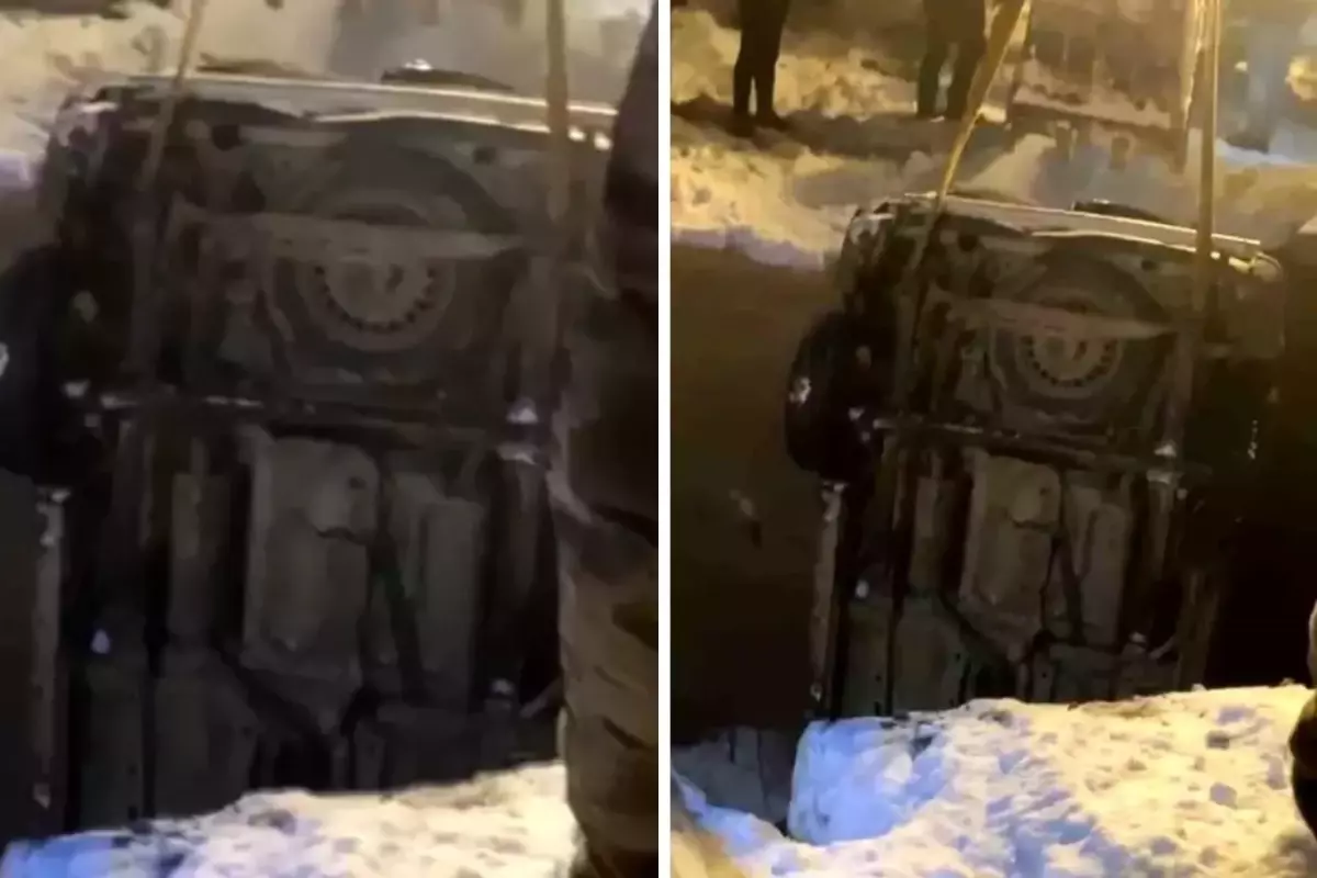 Buzlanma nedeniyle kontrolden çıktı, köprüden düştü