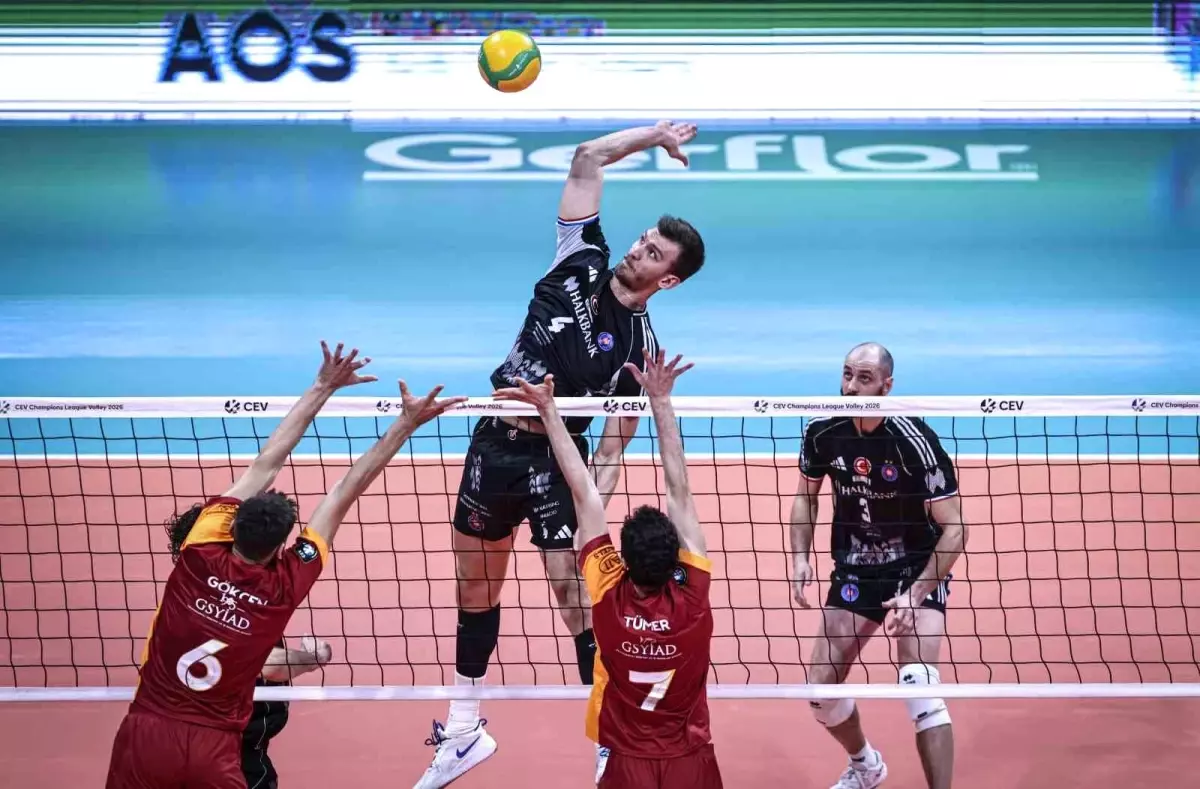 CEV Şampiyonlar Ligi: Halkbank: 3 Galatasaray: 2