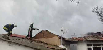 Edirne'de çıkan ev yangını söndürüldü