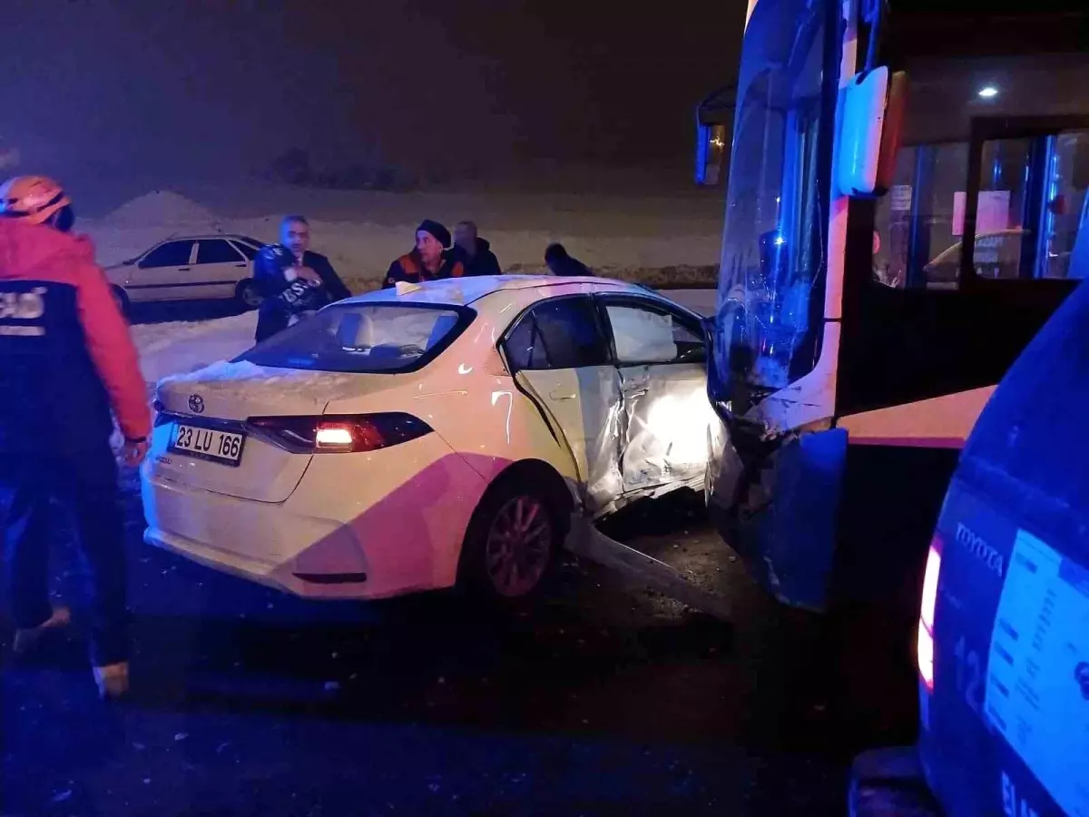 Elazığ'da trafik kazası: 1 yaralı