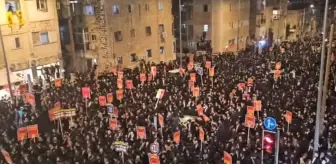 Burası İran değil İsrail! Binlerce Haredi Yahudisi soluğu sokakta aldı