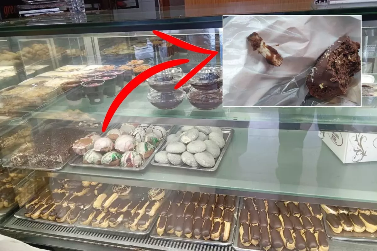 Kurabiyeyi ısırdığı an şoke oldu! Çikolata parçacığı yerine bakın ne çıktı