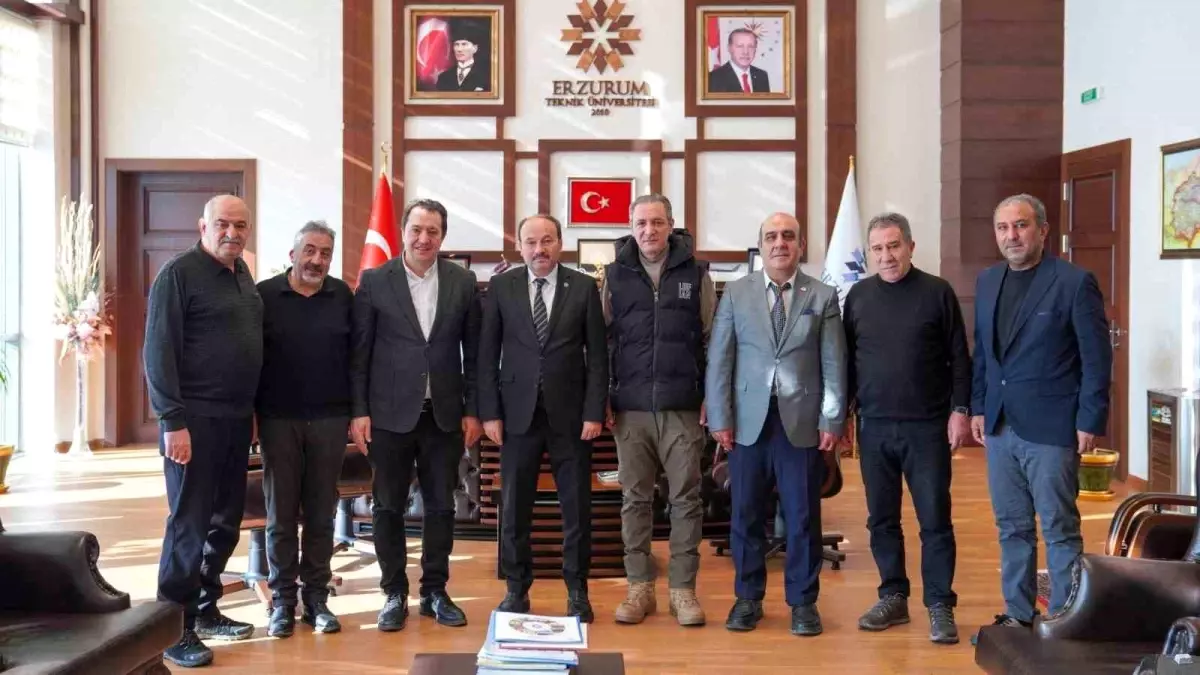 Rektör Çakmak, DAGC ve DGF yönetimini kabul etti