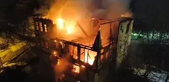 Safranbolu'da tarihi konak yandı