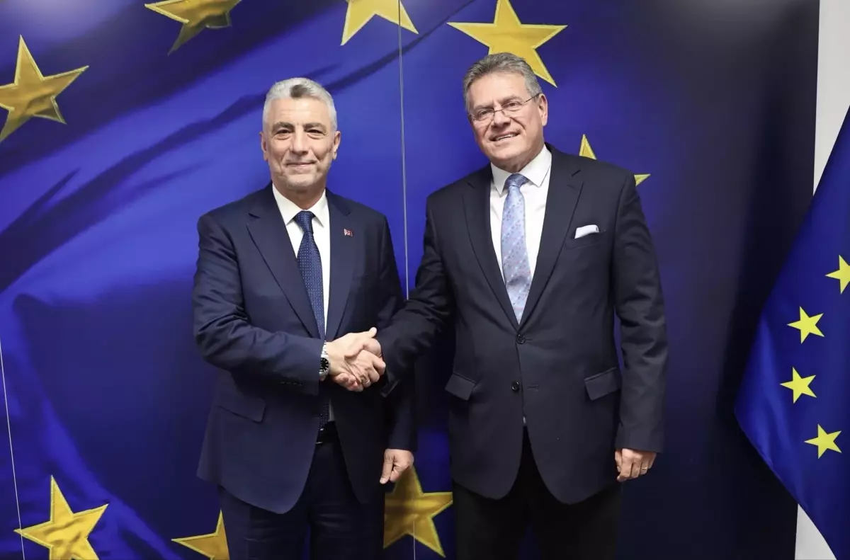 Ticaret Bakanı Ömer Bolat, AB Ticaret ve Ekonomik Güvenlik Komiseri ile Brüksel'de görüştü