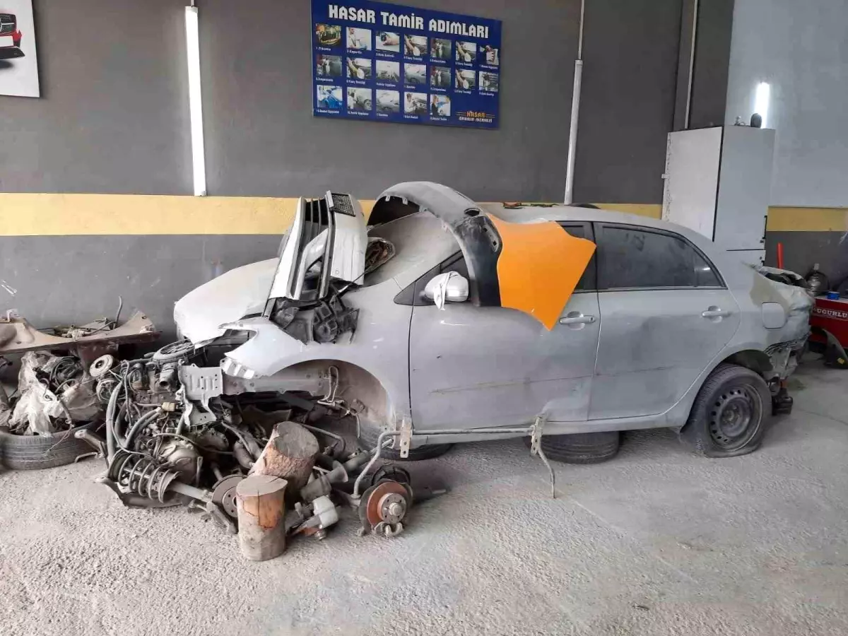 Tokat'ta araç parçası ve şase değiştirenlere operasyon: 1 tutuklama