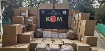 Uşak'ta 1 milyon 801 bin bandrolsüz makaron ele geçirildi