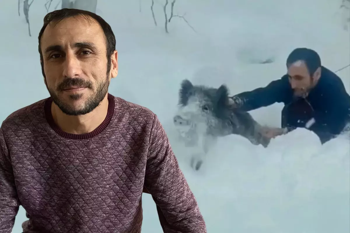 Yaban domuzunu çıplak elle yakalayan adam: Kimseye tavsiye etmem