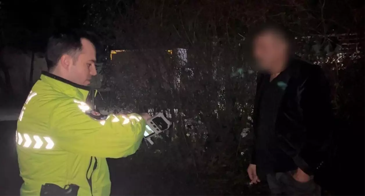 Bursa'da trafik polisinin tuvaleti gelen alkollü sürücüyle imtihanı