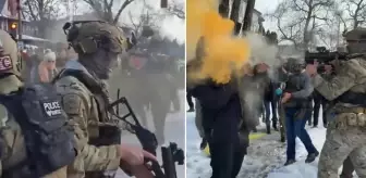 Cinayet sonrası tansiyon yükseldi! Polisten halka sert müdahale