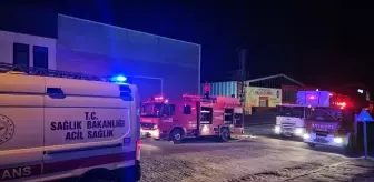Çorum'da fabrikada çıkan yangın büyümeden söndürüldü