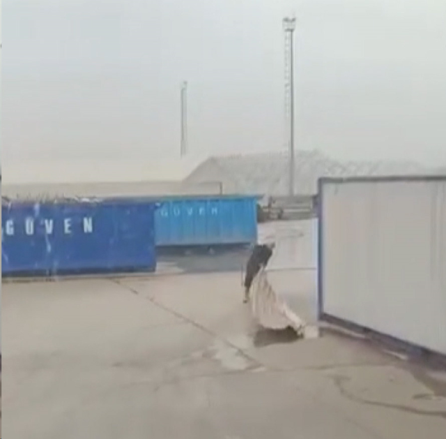 The storm hit Istanbul! Huge waves tossed the boat like a toy