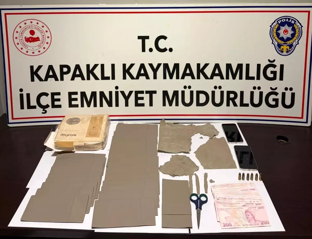 Kapaklı'da narkotik operasyonu: 2 tutuklama