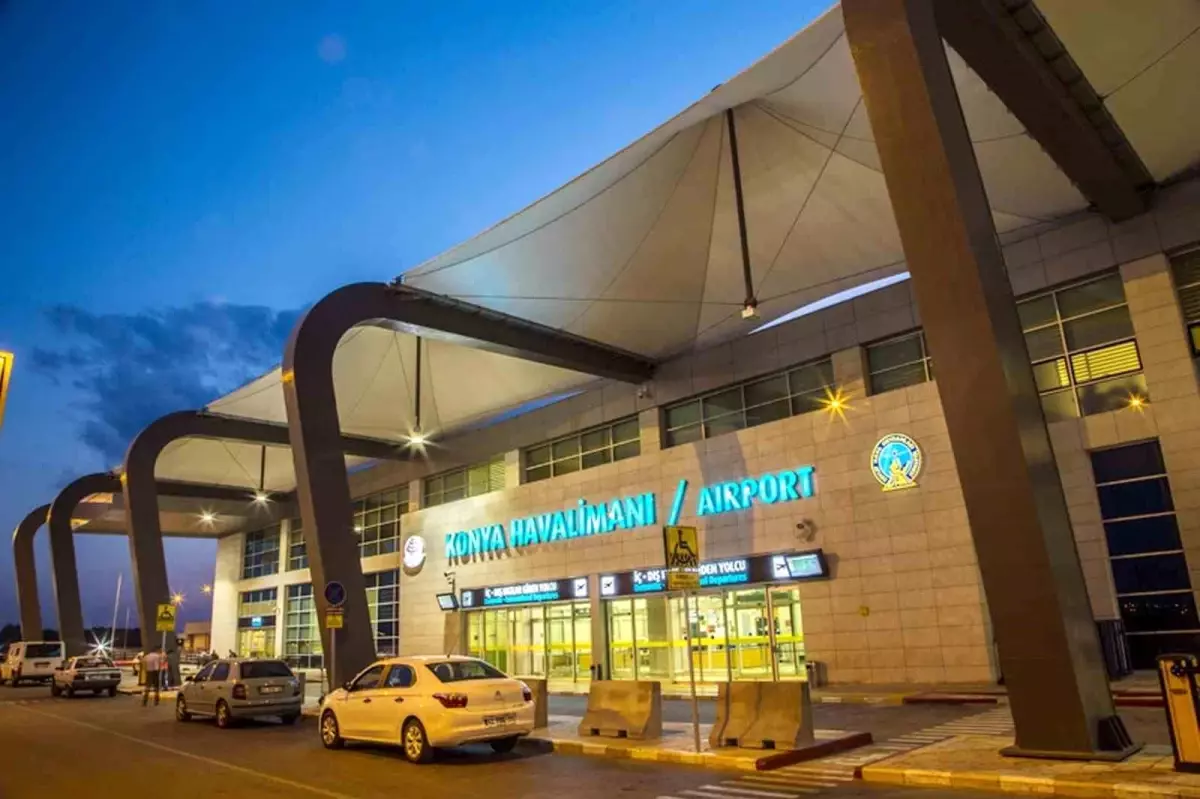 Konya Havalimanı Aralık ayında 88 bin 646 yolcuya hizmet verdi