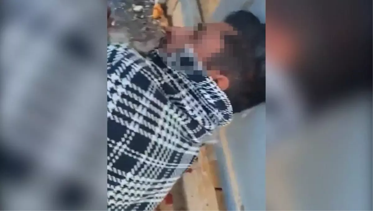 Taciz şüphelisini dövüp, jandarmaya teslim ettiler