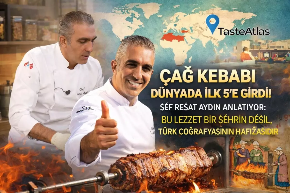 TasteAtlas'ta Dünyada İlk 5'e Giren Çağ Kebabı Konuşuluyor