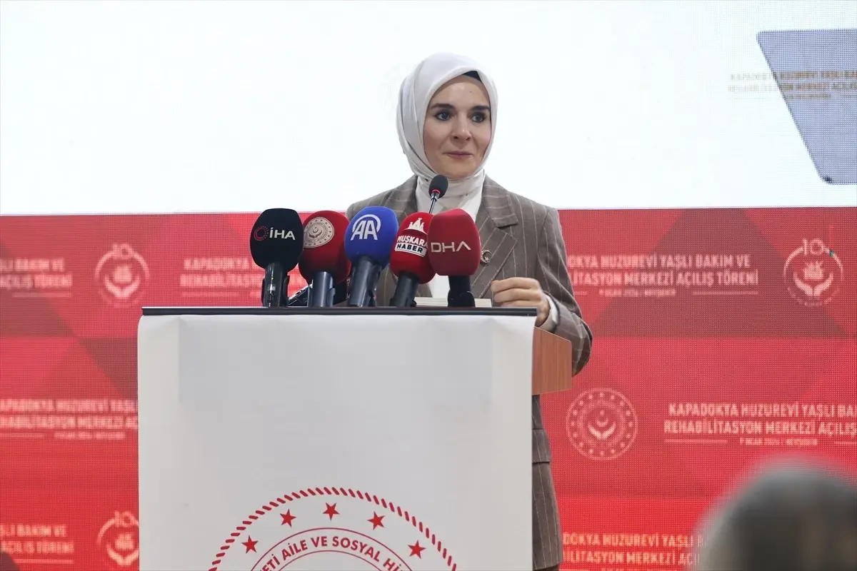 Bakan Göktaş, Kapadokya Huzurevi Yaşlı Bakım ve Rehabilitasyon Merkezi'nin açılışında konuştu Açıklaması