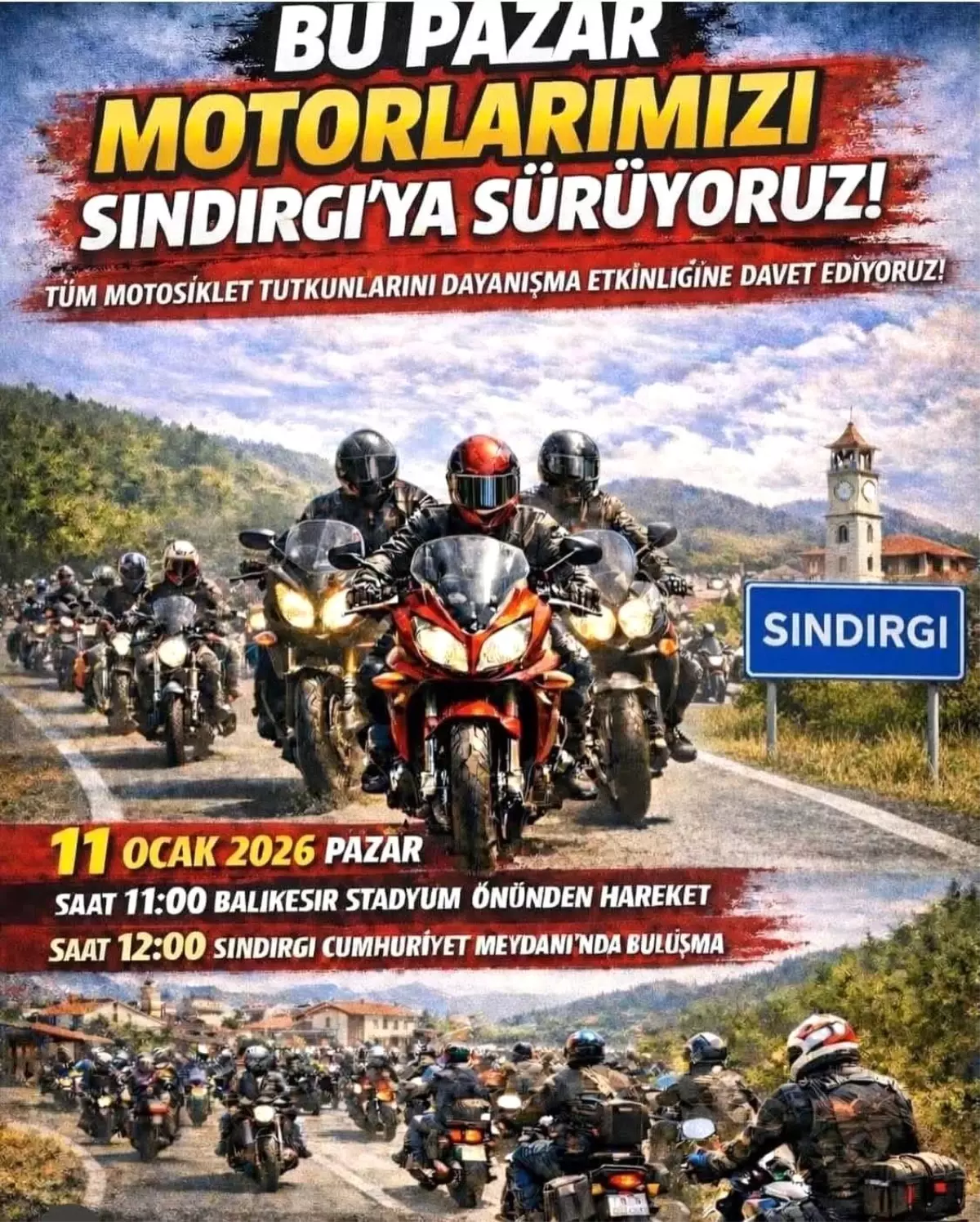 Balıkesirli motosikletçiler Sındırgı'da buluşuyor