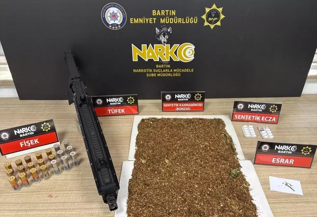 Bartın'da uyuşturucu operasyonunda 6 zanlı tutuklandı