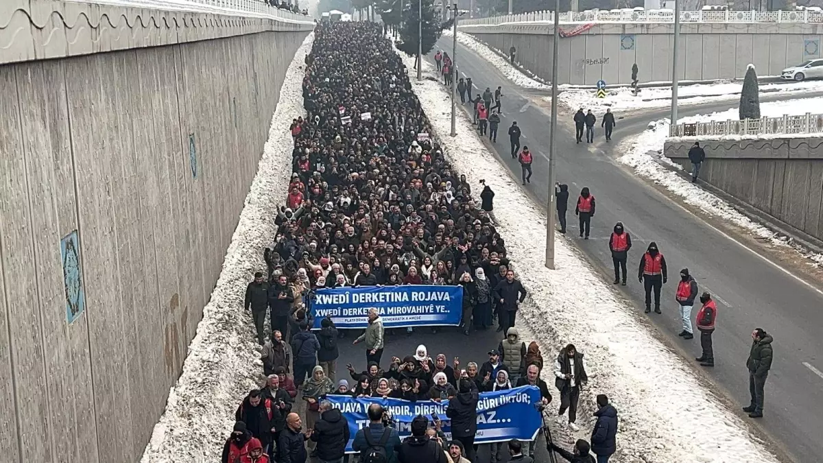 Diyarbakır'da Suriye'deki çatışmalar protesto edildi