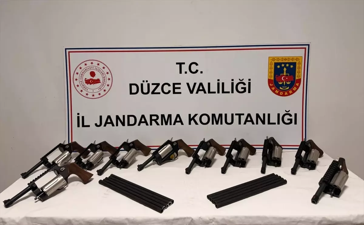 Düzce'de silah kaçakçılığı operasyonunda 2 kişi yakalandı