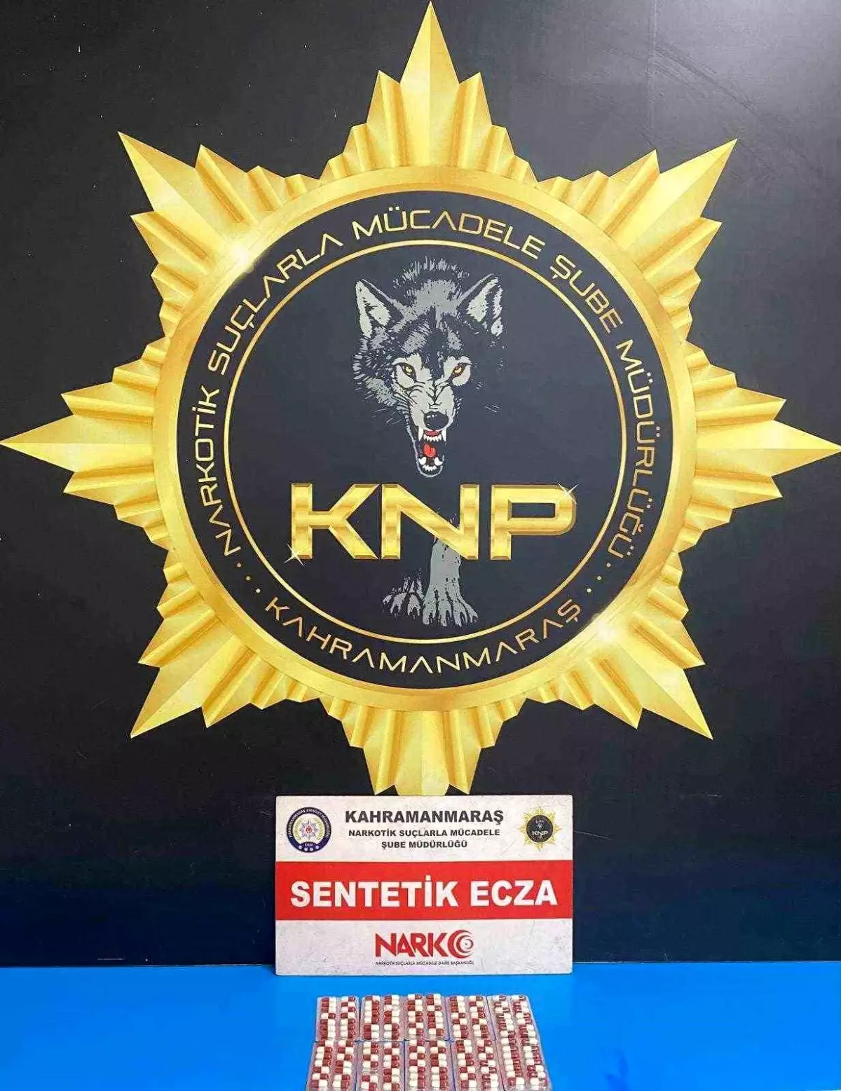 Kahramanmaraş'ta 184 adet sentetik ecza ele geçirildi