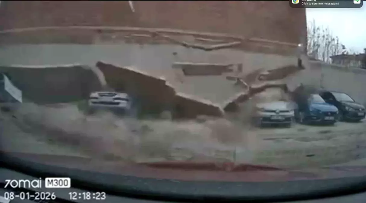 Otoparkta yaşanan facianın görüntüleri ortaya çıktı