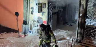 Sarıyer'de motosiklet tamirhanesinde çıkan yangında iş yeri sahibi yaralandı