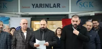 Siirt'te, Yalova'da silahlı saldırı sonucu hayatını kaybeden avukat için basın açıklaması