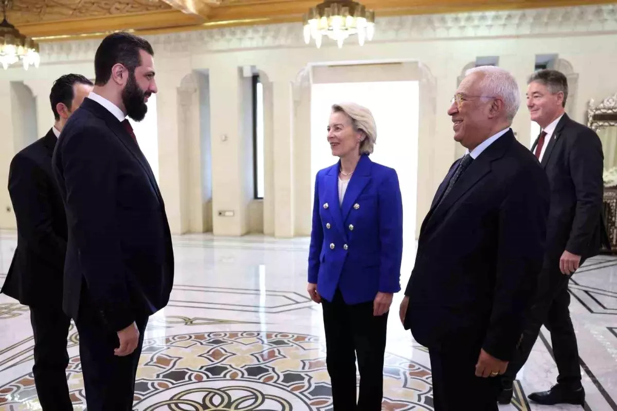 Suriye Devlet Başkanı eş-Şara ile AB liderinden ilk görüşme