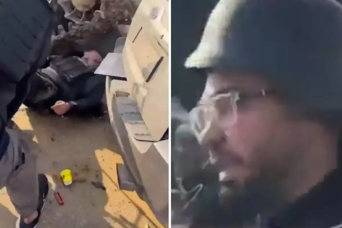 Suriyeli gazeteciye canlı yayında tank çarptı