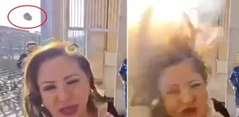 Vekilin üstüne el yapımı patlayıcı fırlattılar! Korkunç saldırı kamerada