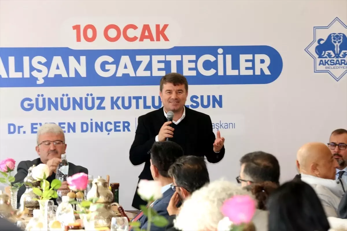 Aksaray Belediye Başkanı Evren Dinçer, gazetecilerle bir araya geldi