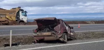 Beyşehir'de devrilen otomobildeki 2 kişi yaralandı