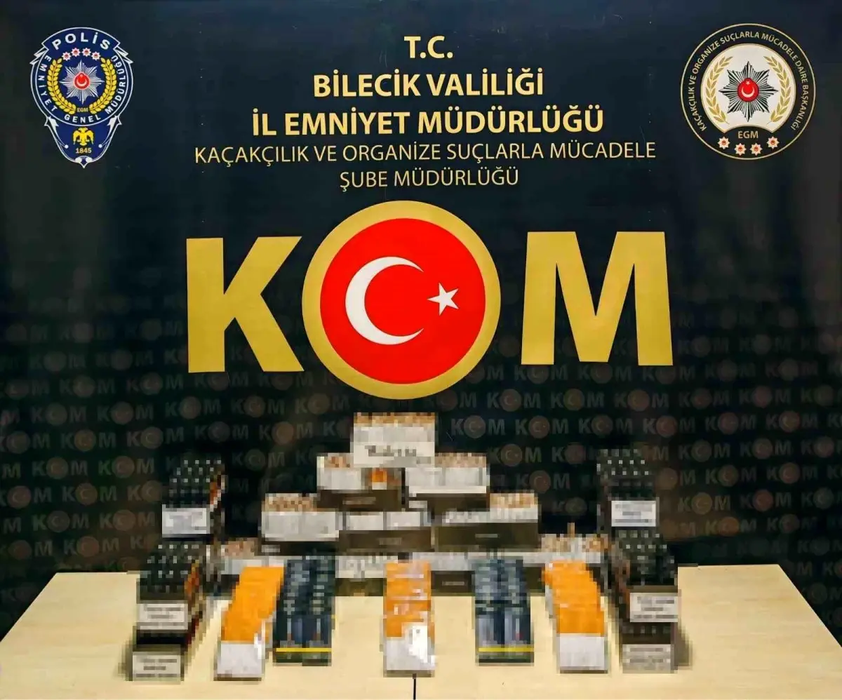 Bilecik'te kaçakçılık operasyonu; binlerce makaron ele geçirildi