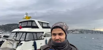 İstanbul'da olta balıkçıları lodosu fırsata çevirdi