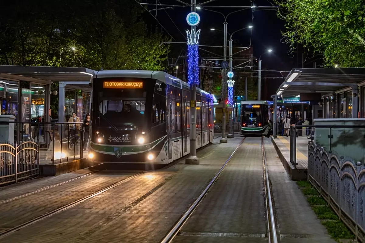Kocaeli'deki Akçaray Tramvay Hattı 2025'te 19 milyon 33 bin 565 yolcu taşıdı