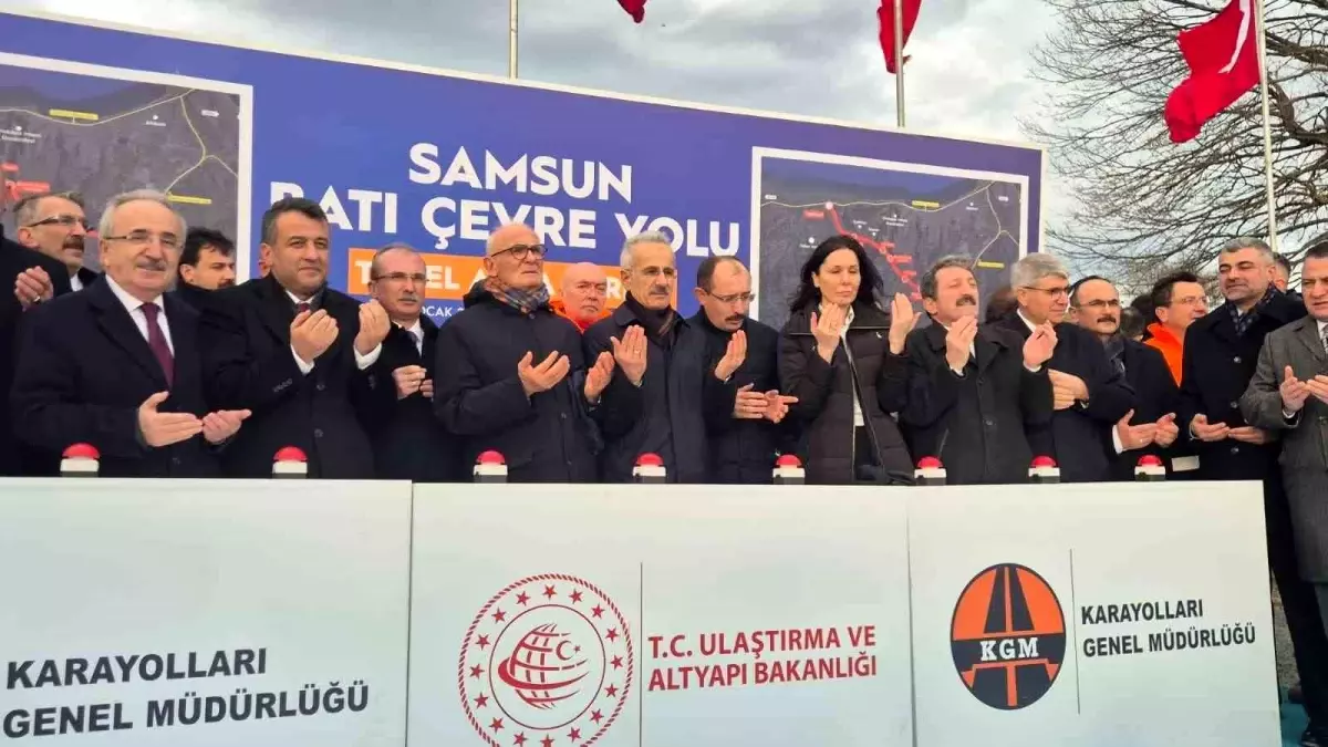 Samsun Batı Çevre Yolu'nun temeli atıldı