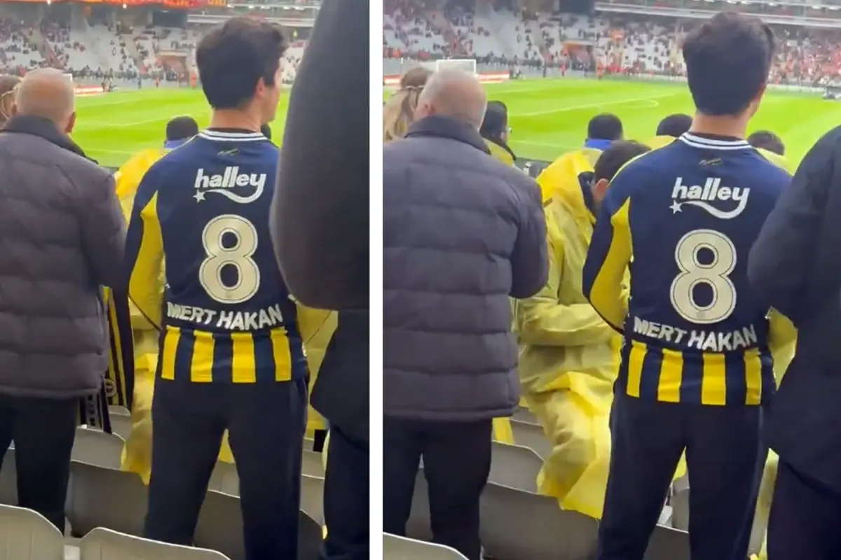 Süper Kupa öncesine damga vuran görüntü: Mert Hakan forması giydi