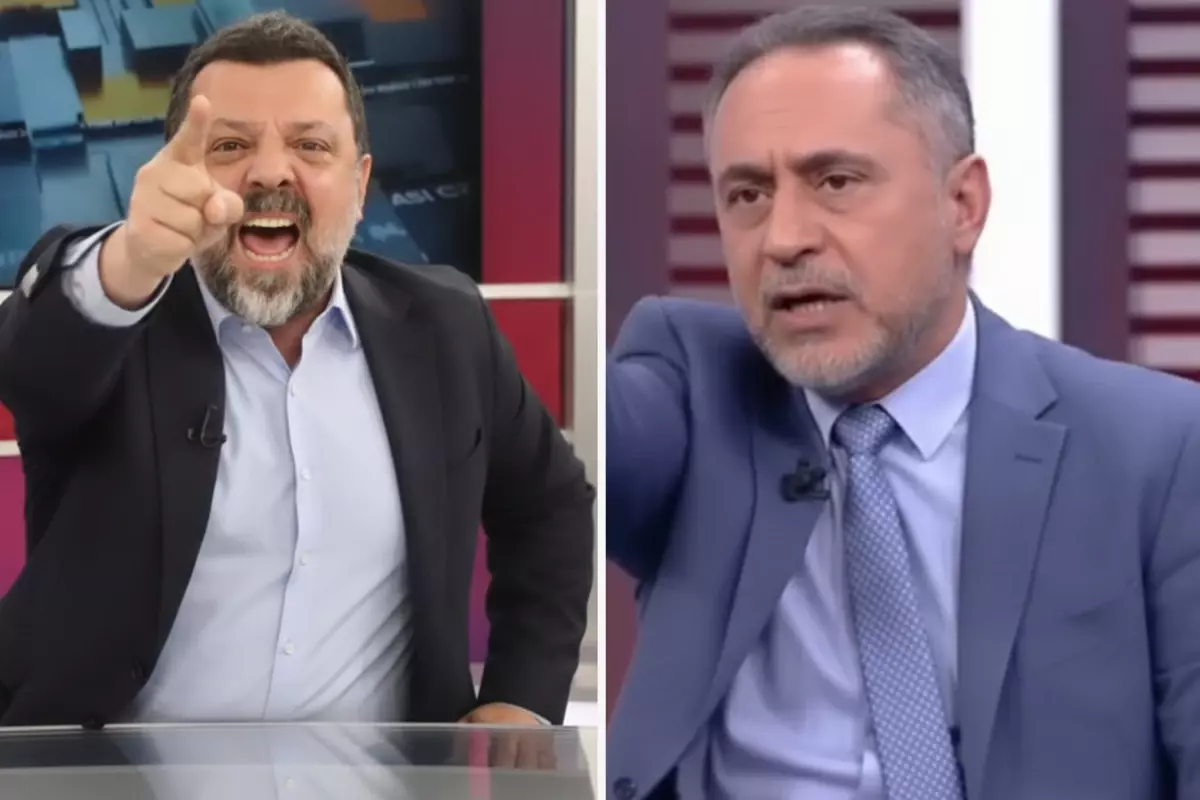 Tehditler havada uçuştu, apar topar yayını kestiler: Seni bitiririm