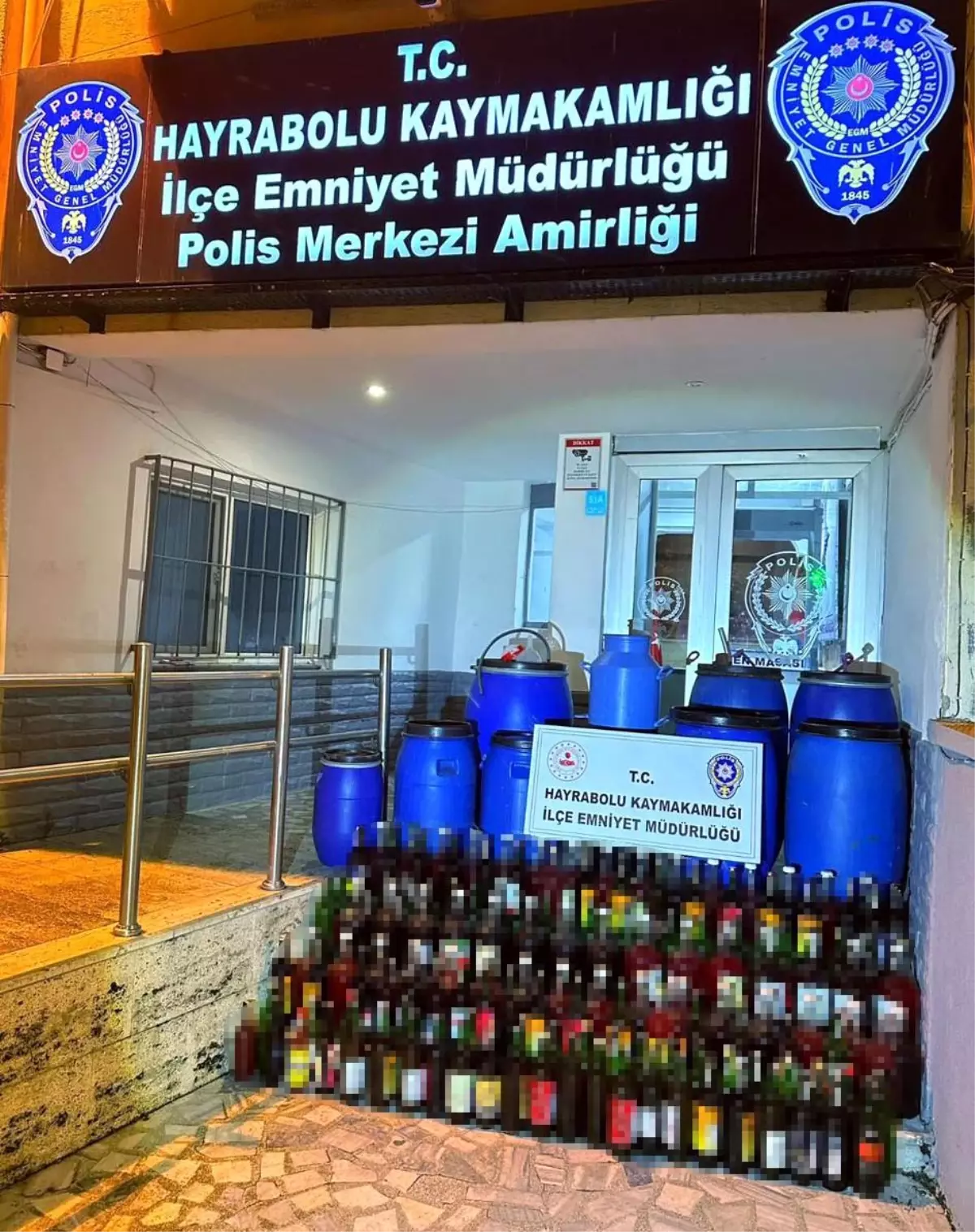 Tekirdağ'da kaçak içki operasyonu: 665 litre ele geçirildi