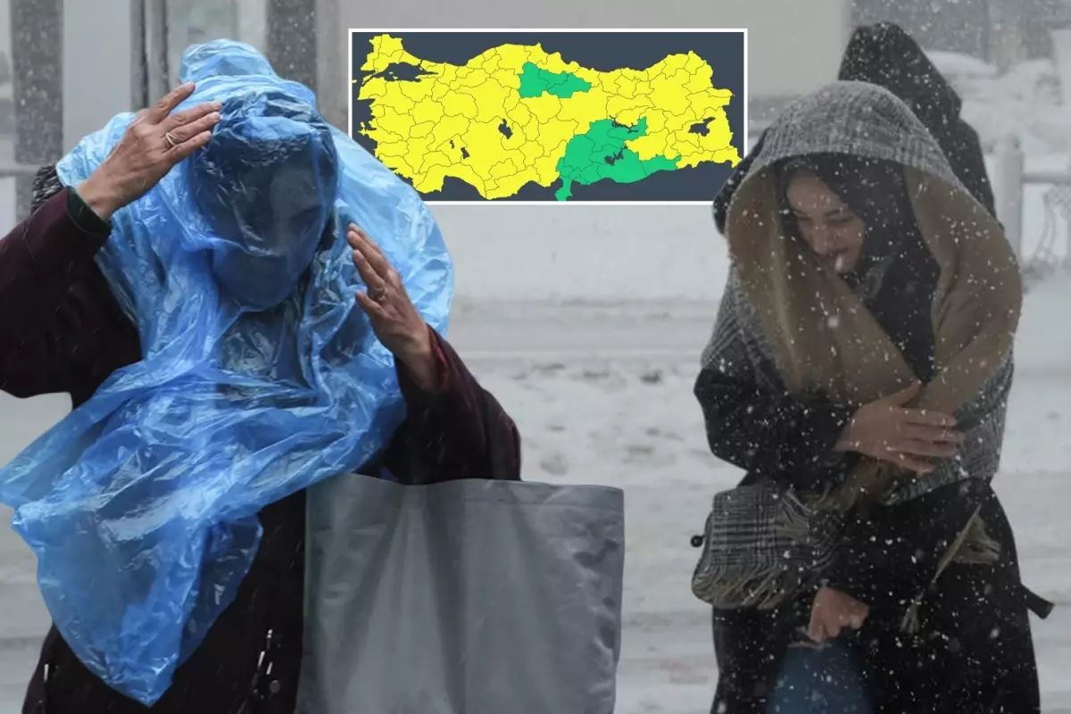 68 kentte "sarı" alarm! Sıcaklıklar 7 derece düşecek, İstanbul'da kar aniden bastıracak