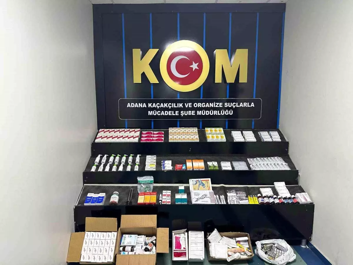 Adana'da 3 bin 264 kaçak ilaç ele geçirildi